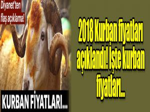 2018 Kurban fiyatları açıklandı! İşte kurban fiyatları...