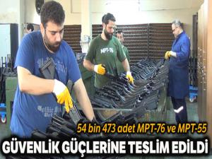 2019 yılında 54 bin 473 adet MPT-76 ve MPT-55 güvenlik güçlerine teslim edildi