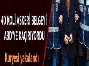 40 koli askeri belgeyi ABD'ye kaçırıyordu