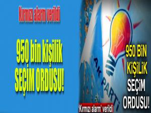 950 bin kişilik seçim ordusu!