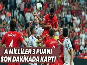 A Milliler 3 puanı tek golle aldı