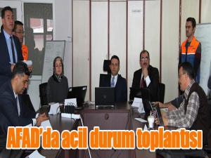 AFADda acil durum toplantısı