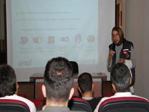 AFAD Erzurumda Şüpheli Posta ve Kimyasal Biyolojik Radyolojik ve Nükleer farkındalık eğitimi