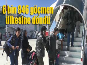 Afganistanlı 6 bin 846 kaçak göçmen ülkesine döndü