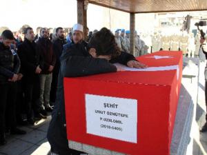 Afrin şehidi Erzurum'da son yolculuğuna uğurlandı