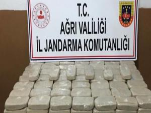 Ağrı'da 53 kilo eroin ele geçirildi