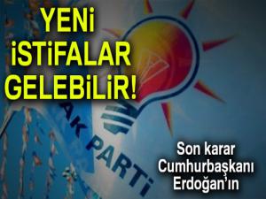 AK Partide yeni istifalar gelebilir