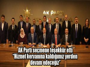 AK Partiden seçmene teşekkür