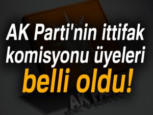 AK Parti'nin ittifak komisyonu üyeleri belli oldu!