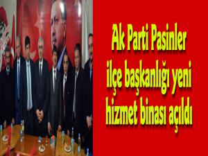 AK Parti Pasinler İlçe Başkanlığı yeni hizmet binası açıldı