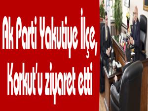 Ak Parti Yakutiye İlçe, Korkut'u ziyaret etti