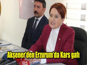 Akşener'den Erzurum'da Kars gafı