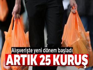 Alışverişte 'paralı poşet' dönemi başladı