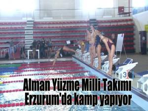 Alman Yüzme Milli Takımı Erzurum'da kamp yapıyor