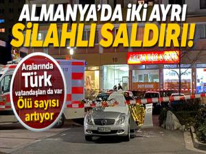 Almanya'daki iki ayrı silahlı saldırıda ölü sayısı 10'a yükseldi