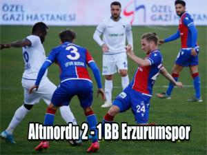 Altınordu 2 - 1 Büyükşehir Belediye Erzurumspor