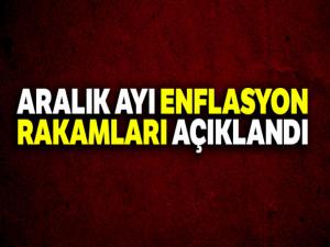 Aralık ayı enflasyon rakamları açıklandı...