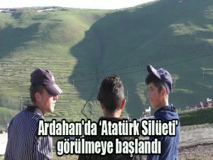 Ardahan'da Atatürk Silüeti' görülmeye başlandı