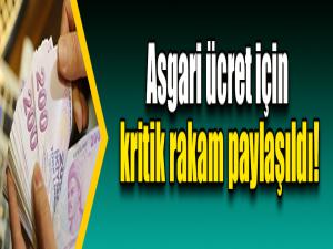 Asgari ücret için kritik rakam paylaşıldı!