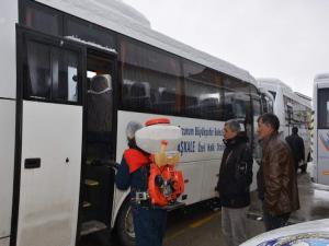 Aşkale Belediyesi ekipleri dezenfeksiyon çalışmalarına hız verdi