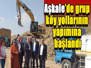 Aşkalede grup köy yollarının yapımına başlandı