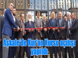 Aşkalede Kuran Kursu açılışı yapıldı