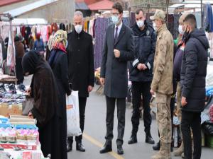 Aşkalede pazar denetimi ve HES kodu uygulaması