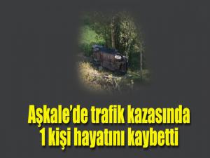 Aşkalede trafik kazası: 1 ölü