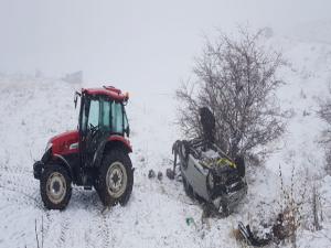 Aşkalede trafik kazası: 1 yaralı