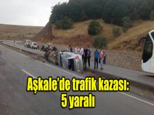 Aşkalede trafik kazası: 5 yaralı