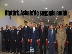 Atatürk, Aşkale'de saygı ve minnetle anıldı