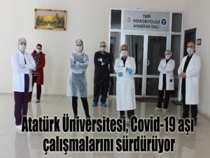 Atatürk Üniversitesi, Covid-19 aşı çalışmalarını sürdürüyor