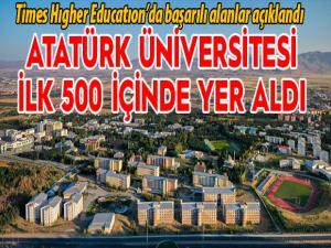 Atatürk üniversitesi ilk 500 içinde yer aldı