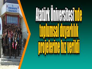 Atatürk Üniversitesinde toplumsal duyarlılık projelerine hız verildi