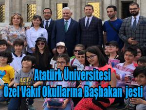 Atatürk Üniversitesi Özel Vakıf Okullarına Başbakan jesti