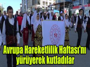 Avrupa Hareketlilik Haftası'nı yürüyerek kutladılar