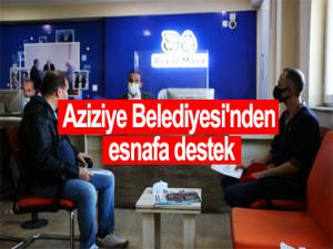 Aziziye Belediyesi'nden esnafa destek