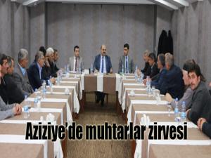 Aziziyede muhtarlar zirvesi