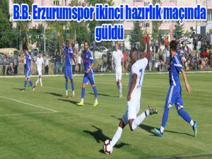 B.B. Erzurumspor ikinci hazırlık maçında güldü