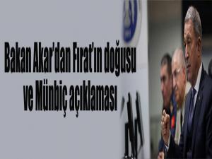 Bakan Akar'dan Fırat'ın doğusu ve Münbiç açıklaması