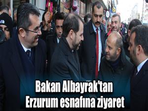 Bakan Albayrak'tan Erzurum esnafına ziyaret