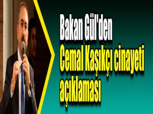 Bakan Gül'den Cemal Kaşıkçı cinayeti açıklaması