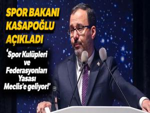 Bakan Kasapoğlu: 'Gazi Meclisimizin emrindeyiz'