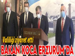 Bakan Koca Erzurumda