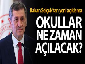 Bakan Selçuk: 'Normalleşme süreci beklendiği şekilde devam ederse okulları 1 Haziran'da açarız'