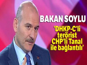 Bakan Soylu açıkladı: TBMM'deki terörist CHP'li Tanal ile bağlantılı