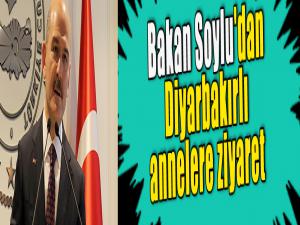 Bakan Soylu'dan Diyarbakırlı annelere ziyaret