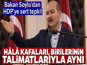 Bakan Soylu'dan HDP'ye sert tepki