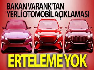 Bakan Varank'tan yerli otomobil açıklaması'