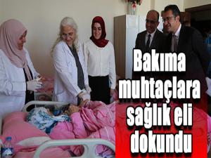 Bakıma muhtaçlara sağlık eli dokundu